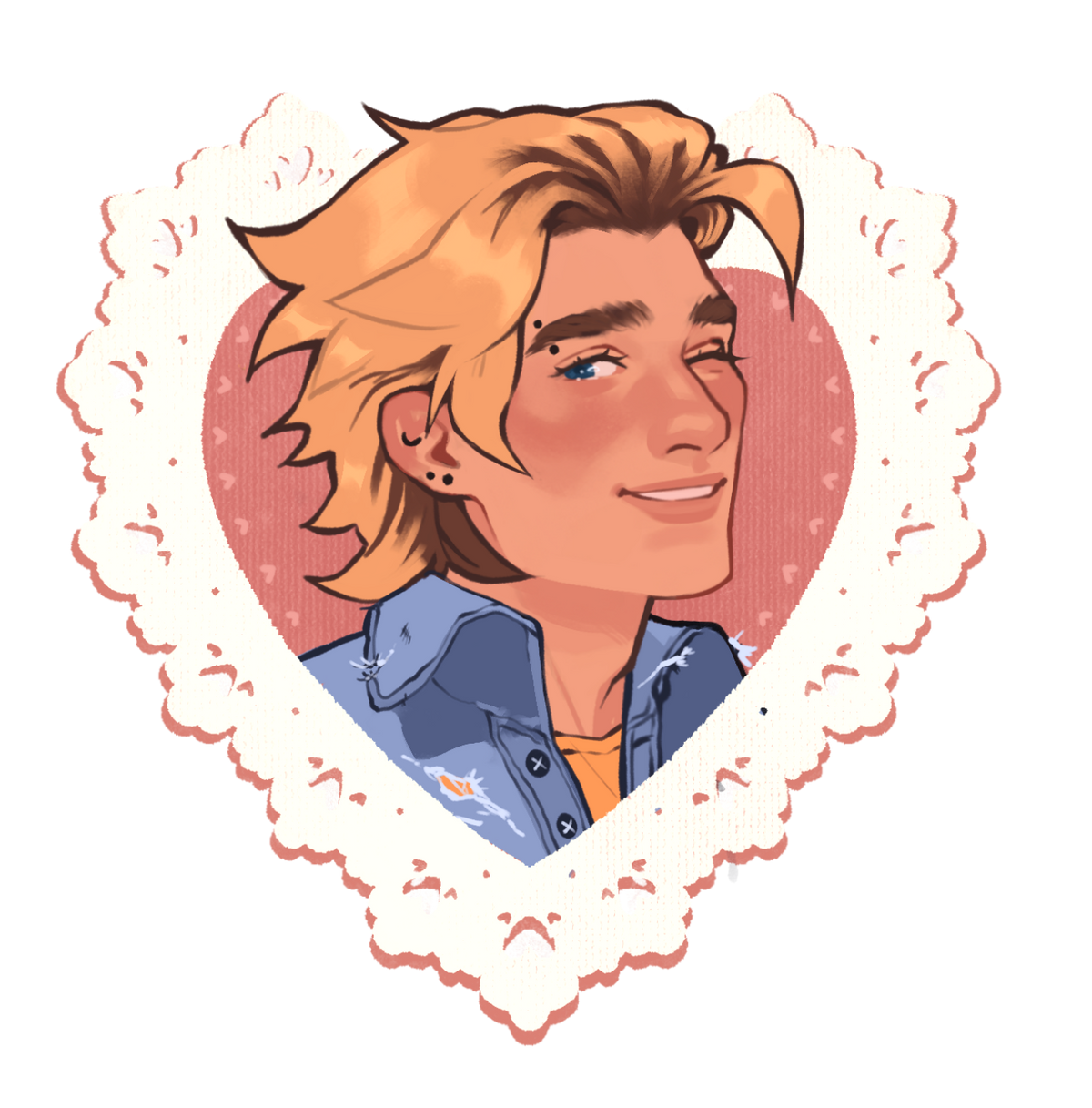 Stardew Valley Heart Stickers