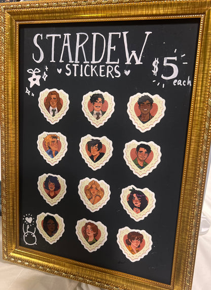 Stardew Valley Heart Stickers