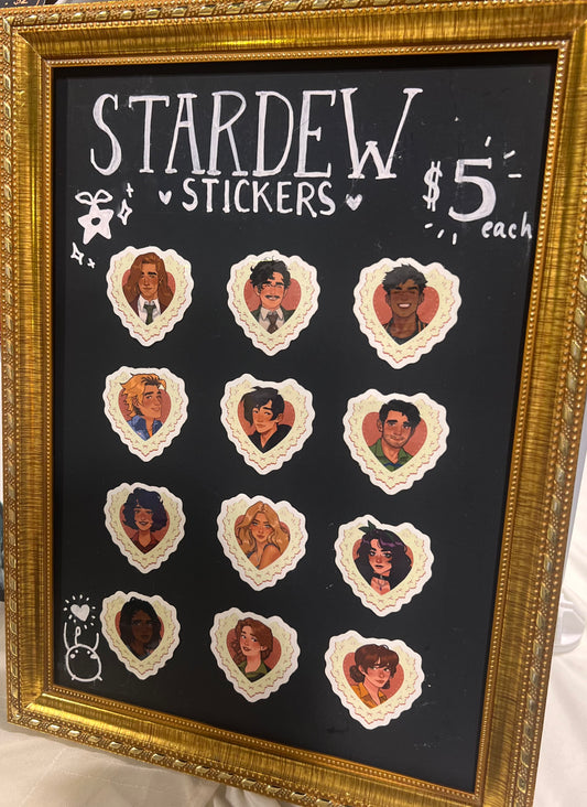 Stardew Valley Heart Stickers