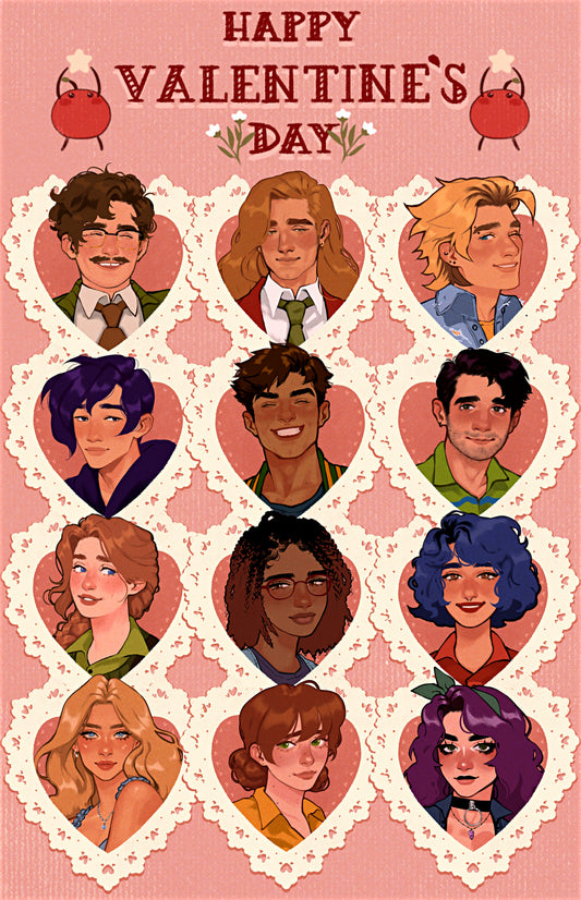 Stardew Valley Heart Stickers